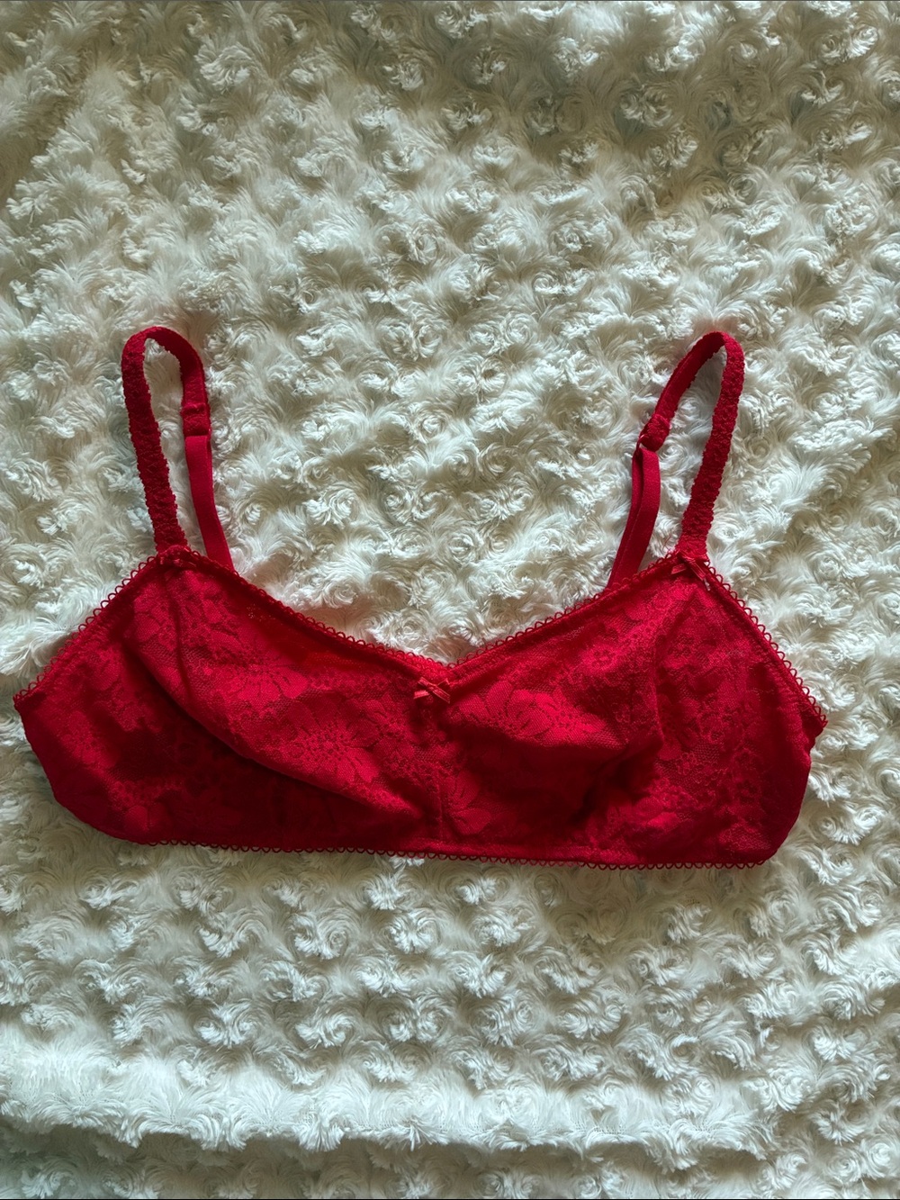 Red Lace Bralette - Women Intimates & Sleepwear